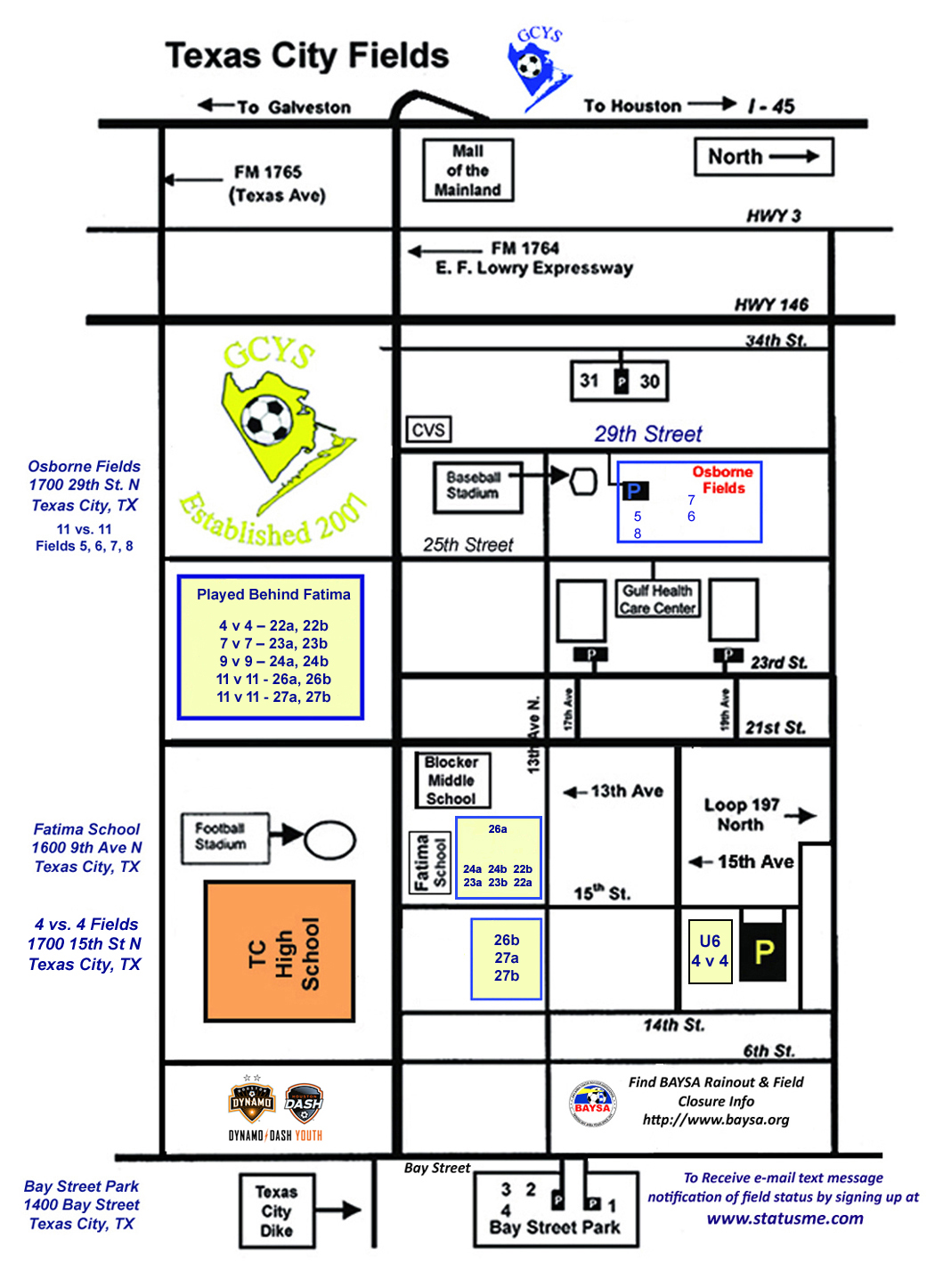GCYS Galveston County Youth Soccer (GCYS)